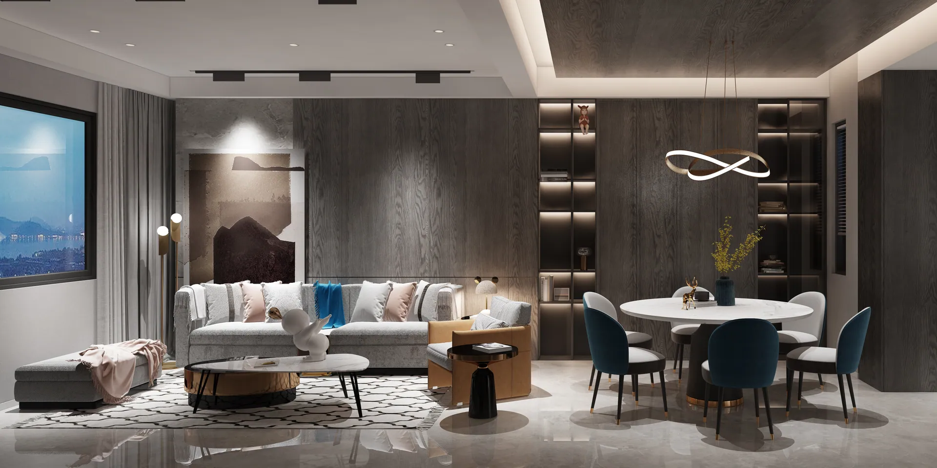 Custom living room interior by YIJU Home